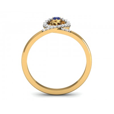 Tarini Blue Sapphire & Diamond Ring